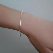 925 Sterling Silver Charm Bracelet &Bangle For Women Girls Wedding Jewelry SL399