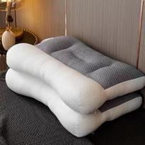 Sukibimą mažinanti patogi kaklo pagalvė Didelio tankio megzta plunksnų šilko pagalvė Ergonomiška vieno kaklo pagalvės šerdis 48 × 74 low pillow 900g