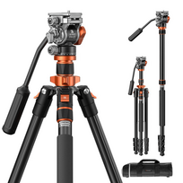 Fotoaparato trikojis K&F Concept KF4384 su laisvai judančia galvute
