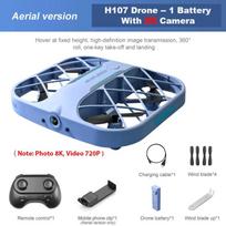 Nauja RC mini tinklelio keturkopinio drono 4K HD kamera 4 kanalų sraigtasparnio žaislas dronas be galvos 360° apverčiamas LED vaikams nuotolinio valdymo pultelis žaislas mėlyna