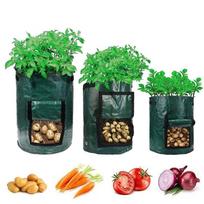 1 kvėpuojantis langelis PE bulvių sodinimo maišas 3 gallon（25*22cm）