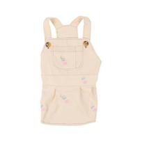 Dog Overalls Cute Pattern Fashion Outfit Spring Summer Pet Thickening Overalls Puppy Costume mėlyna