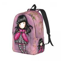 Cute Doll Toys for Men Women Student School Bookbag  Daypack Middle High College with Pocket