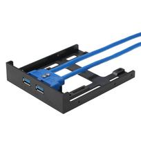 Aukštos kokybės 2 prievadų USB 3.0 priekinis skydelis tinka 2,5 colio atvirai erdvei