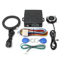 12 V automobilio signalizacijos sistema be rakto ir variklio uždegimo paleidimo mygtuko rinkinys 12V