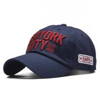 [NORTWOOD] 100 % medvilnė Niujorko beisbolo kepuraitė Snapback Hat Vyrai Moterų Hip Hop Tėčio Skrybėlė 56-60cm tamsiai mėlyna spalva