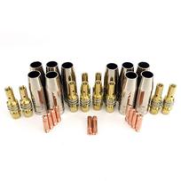 15AK degiklio pistoleto eksploatacinės medžiagos 30 vnt MIG degiklio dujų purkštukų antgalių laikiklis MIG MAG suvirinimo aparatui 0.8mm