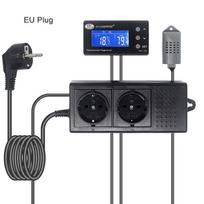 Skaitmeninis temperatūros drėgmės valdiklio išėjimo relė Termostatas Higromstato reguliatorius 220V 10A THC-220EU Mėlynas LCD EU kištukas EU Plug