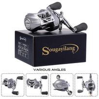 Sougayilang Baitcasting žvejybos ritės 11+1BB Patogus EVA rankenos gėlavandenės žvejybos ratas Right handle