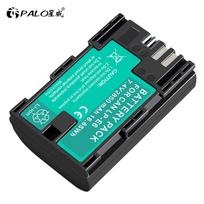 PALO 2000mAh LP-E6 LP E6 LP-E6N fotoaparato baterija, skirta Canon EOS 5DS 5D Mark II Mark III 6D 7D 60D 60Da 70D 80D DSLR EOS 5DSR 1PCS juoda