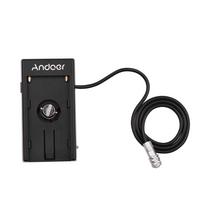 Kameros DV baterijos maitinimo tvirtinimo plokštės adapteris Blackmagic Cinema Pocket kamerai BMPCC Straight Wire juoda