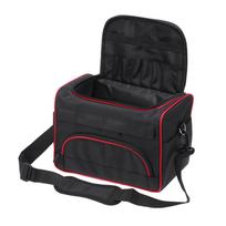 Hair Scissor Bag Salon Barber Handbag Plaukų formavimas su petnešėlėmis juoda