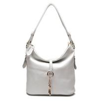 „Zency“ naujos mados moteriškas pečių krepšys, metalinis kutas, 100% natūralios odos „Lady Crossbody Messenger“ elegantiška dovanų rankinė balta smėlis
