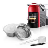 benfuchen nerūdijančio plieno daugkartinio naudojimo pripildomos kavos kapsulės, suderinamos su LAVAZZA A MODO MIO kavos puodelio filtru su 60 vnt aliuminio folija sidabras