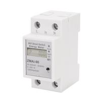 Vienfazis Din Rail Wifi Išmanusis energijos skaitiklis Energijos sąnaudos Kwh Skaitiklis Vatmetras Palaikymas Smartlife / Tuya App Alexa Google Home įvairiaspalvis
