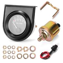 Automobilių alyvos slėgio matuoklis, 52 mm automobilių alyvos slėgio matuoklis, 0–100 PSI alyva juoda
