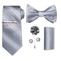 Dibangu vyriškų gėlių žiedų dizaino oficialus kaklaraištis vestuvinis šilkinis kaklaraištis rankogalių segtukas vyriškas kaklaraiščio segtukų rinkinys dovanoms vyrams LH-3005