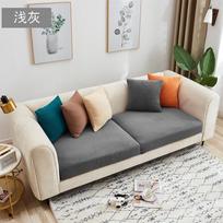 Vienspalvis sofos užvalkalas Sėdynės atlošo pagalvėlė Čiužinys Polar Fleece Sekcijinis kampinis sofos užvalkalas Chaise Lounge apsauginis dėklas normal size-1 šviesiai pilka spalva