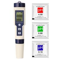 EZ-9909 5-in-1 testeris PH/EC/TDS/druskingumas/termometras nešiojamas testeris vandens kokybės testeris be apšvietimo su baterija įvairiaspalvis