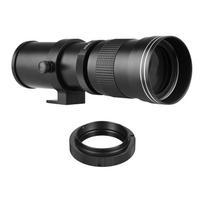 Fotoaparato MF Super Telephoto Zoom objektyvas F/8.3-16 420-800mm T2 laikiklis su AF tvirtinimo adapterio žiedu juoda