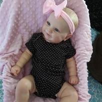 50cm Reborn Kūdikis Maddie Mažas Mergaitės Silikoninė Lėlė Voniai Gyvybinga Vinilinė Voniai 50cm Brown eyes