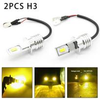 Super Bright H3 CSP LED rūko žibintų lempučių konversijos rinkinys 80W 2000LM 3000K geltona
