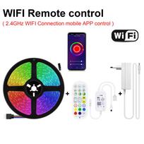 MALITAI Smart WIFI Led Strips Lights RGB 5050smd 18leds/M Led Lighting Lemp Light Telefono APP valdymas TV BackLight vakarėlio šviesai su ES arba JAV adapteriu 5M-EU