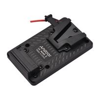 Andoer „V-lock“ baterijos galinės plokštės adapterio pakeitimas „Sony V-Mount“ akumuliatoriui Full Plastic