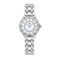 BEE SISTER BS Diamond Moteriškas Laikrodis Prabangus Gamintojas Rhinestone Elegantiški moteriški laikrodžiai Rose Gold Clock Moteriški laikrodžiai Relogio Feminino Without box sidabras