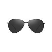 Xiaomi Mijia Sunglasses Pilota klasikiniai aviatoriaus akiniai, skirti Drive Outdoor Travel Drivers Driving Anti-UV Screwless Glassless Sun juoda