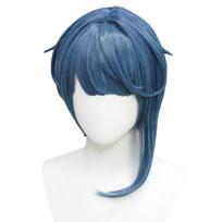 XINGQIU Dark Blue Short Wig Cosplay Costume Heat Resistant Synthetic Hair Game Genshin Impact Xing Qiu Wigs blue