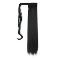 MISS WIG sintetinis ilgas tiesus arklio uodegos plaukų priauginimas natūralūs plaukai 22 colių apvyniojimas aplink ponio uodegą Moteris 55 cm