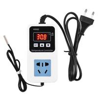 110-220V 10A 1500W elektroninis temperatūros reguliatorius, išėjimas, montuojamas ant sienos, pažangus skaitmeninis EU Plug