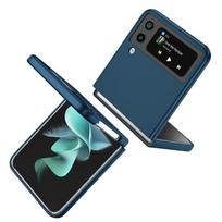 „Samsung Galaxy Z Flip4 Flip 4 Flip3 Flip 3 5g“ atsparus smūgiams apsauginis „Funda Coque“ dėklas nuo kritimo for Z Flip SM-F700 tamsiai mėlyna spalva