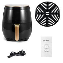 4,5 l 1400 W oro gruzdintuvė be aliejaus Sveikatos gruzdintuvė viryklė Multif Touch LED giliai gruzdintuvė be aliejaus Airfryer vištienos gruzdintos bulvytės pica 4.5L&EU juoda
