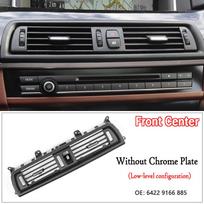 2 stilių priekinės konsolės grotelės Dash kintamosios srovės oro kondicionieriaus ventiliacijos anga, skirta BMW F10 F11 F18 520i 523i 525i 528i 535i 64229166885 Without Chrome