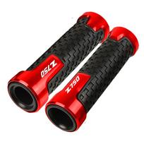 For KAWASAKI Z750 2007 2008 2009 2010 2011 2012 z750 z 750 Handle Motorcycle 7/8”22mm Hand Grips Handlebar Handles Grip End raudona