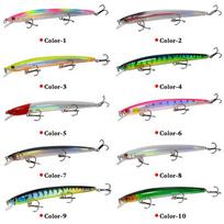 10 vnt Long Cast plūduriuojantis blizgantis kietas jaukas jūrinei žvejybai 10pcs