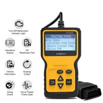 OBD2 skaitytuvas OBD kodų skaitytuvas ir nuskaitymo įrankiai Automobilių variklio diagnostikos skaitytuvo įrankis visiems OBDII protokolo automobiliams 15.5x8.5x2.5cm geltona