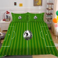 Futbolo rungtynių namų patalynės komplektas Antklodės užvalkalas Pagalvės užvalkalas Namų patalynės komplektas AU/ES/JAV Pilno dydžio Viengulė/Dvigulė lova Baby 100x135cm