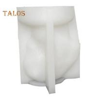 Arklio galvos skulptūra, silikoninė forma ir daugkartinio naudojimo 3D arklio galvutės žvakės, gipso meno derva, gaminimas „pasidaryk pats“ muilo aromato žvakių formų amatų reikmenys namų dekoravimui balta