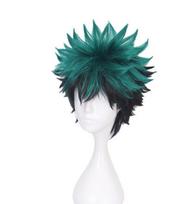 Žalias Juodas Trumpas Perukas Mano Herojus Akademija Midoriya Izuku Cosplay Kostiumas Boku no Hero Academia Karščiui Atsparus Plaukas Vyrams Moterims Perukai Anime žalia