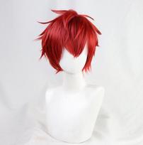Anime SK Reki Kyan Cosplay Perukas SK8 the Infinity Cosplay Raudoni Trumpi Vyriški Perukai Karščiui Atsparūs Sintetiniai Plaukai One Size raudona