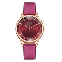Hi Fashion Watch Prabangūs moteriški kvarciniai laikrodžiai, vandeniui atsparūs moteriški laikrodžiai, moteriški rankiniai laikrodžiai raudona