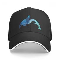 Orca Killer Whale blue watercolour Silhouette Artwork Baseball Cap fashionable Hat Man Luxury Boy Child Hat Women'S