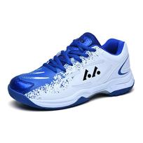 36-46 Nauji aukštos kokybės amortizaciniai neslystantys ir atsparūs dilimui lauko laisvalaikio sporto badmintono batai 36 mėlyna