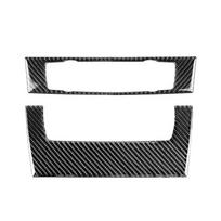 Realaus anglies pluošto automobilio stiliaus interjero centras valdymo CD skydelio rėmo dangtelio apdaila, skirta BMW 3 serijos E90 E92 E93 2005–2011 m. C