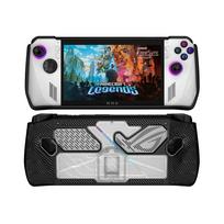 VAORLO Asus ROG ALLY konsolių apsauginis dėklas, atsparus smūgiams apsauginis dangtelis, skirtas ROG ALLY su stovo pagrindo apsauginio dėklo priedais juoda
