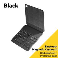 „Essager Mini Bluetooth“ klaviatūra, 8,3 colio, nešiojama odiniu apvalkalu, belaidė klaviatūra, įkrovimo planšetė, skirta 6-osios kartos „ipad Mini“ juoda
