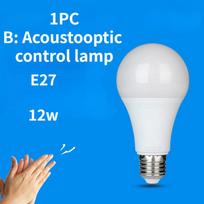 1vnt IP42 LED judesio jutiklis 12W E27 lemputė automatinė išmanioji infraraudonųjų spindulių lempa prieblandos šviesa saulėtekio lemputė Infrared induction balta